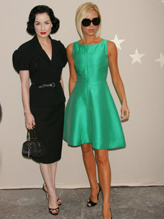 Dita Von Teese: Victoria Beckham brings glamour to LA