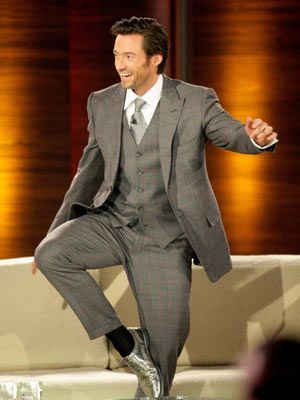 Hugh Jackman | Hugh Jackman practices his yoga | Now magazine | Celebrity Gossip