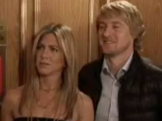 Jennifer Aniston gets trapped in a lift