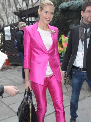 Heidi Klum's hot in pink