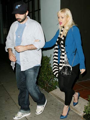 Sam Ronson comforts Christina Aguilera after divorce announcement