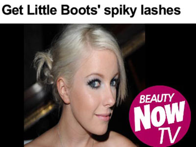 Beauty Tips: Get Little Boots' spiky lashes 