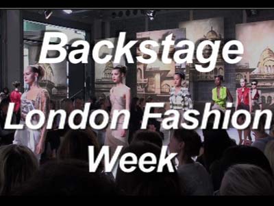 Backstage at London Fashion Week 