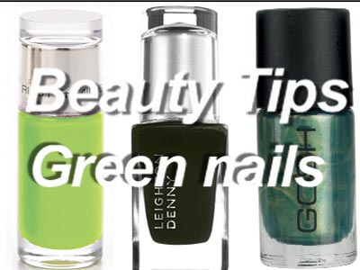 Beauty Tips: Alexa Chung's green nails 