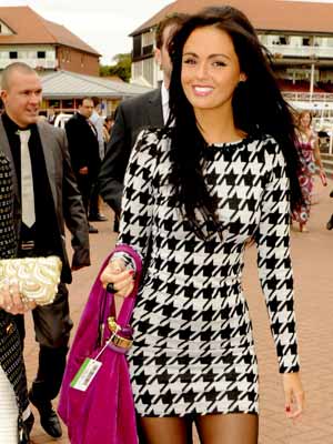 It's all black and white for Jennifer Metcalfe