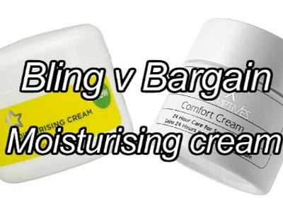 Bling v Bargain: Moisturising cream