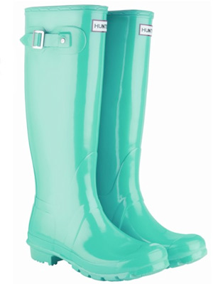Grab your Hunter wellies in hot new colours