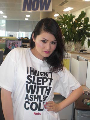 Grab your 'I haven't slept with Ashley Cole' T-shirt 