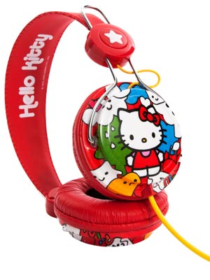 Hello Kitty retro headphones 