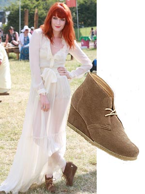 EXACT MATCH: Florence Welch bags bargain boots at Clarks