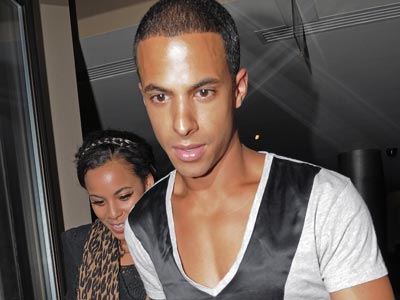 Marvin Humes and Rochelle Wiseman enjoy romantic night out