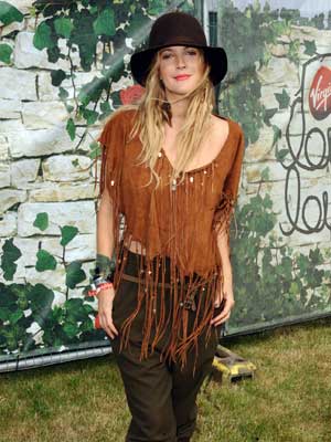 Live from V Festival: Drew Barrymore's festival look