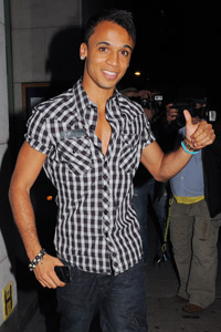 JLS star Aston Merrygold holds hands with girlfriend Sarah Richards after night out in London