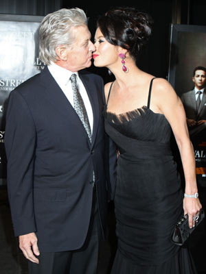 Catherine Zeta-Jones has a 'good cry' and celebrates with oysters as Michael Douglas beats cancer