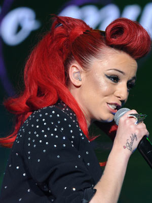 Cher Lloyd's hair gets redder