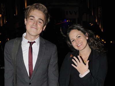 McFly star Tom Fletcher's new fiancee shows off engagement ring