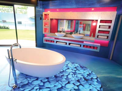 Celebrity Big Brother house 2011 - ready for action