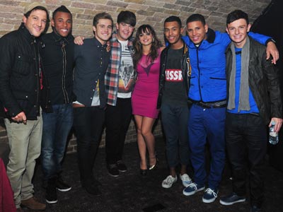 The X Factor finalists party with last year's winner Matt Cardle in London The X Factor finalists party with last year's winner Matt Cardle in London