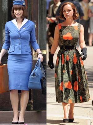 Christina Ricci has Pan Am mile high style