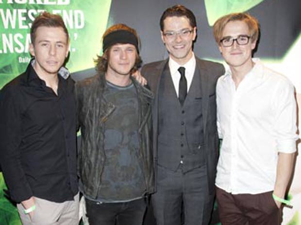 McFly support Matt Willis at Wicked musical cast change in London