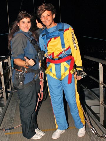 NEW VIDEO One Direction star Louis Tomlinson: Bungee jump harness was tight on my balls