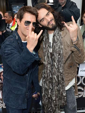 Tom Cruise and Russell Brand hit Rock Of Ages film premiere in London