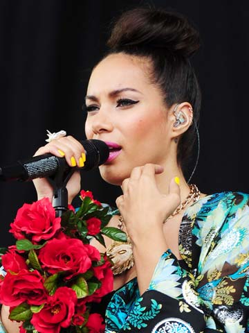 Leona Lewis's festival make-up