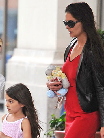 Katie Holmes and daughter Suri Cruise enjoy afternoon tea and a movie in New York