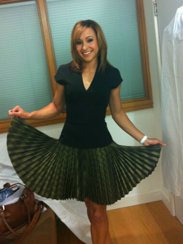 Victoria Beckham's 'golden lady' Jessica Ennis wears VB dress on Jonathan Ross show