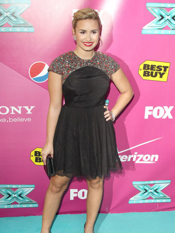 Britney Spears and Demi Lovato join fellow judges at US X Factor Season 2 Premiere in LA Britney Spears and Demi Lovato join fellow judges at US X Factor Season 2 Premiere in LA