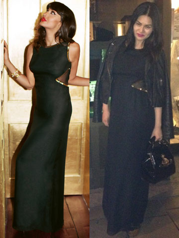 Friday Fashion Celebrity Match: We're wearing Jameela Jamil's LBD with a Topshop biker jacket