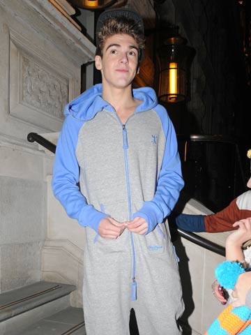 The X Factor 2012 contestants try out the One Direction jumpsuit trend in London 