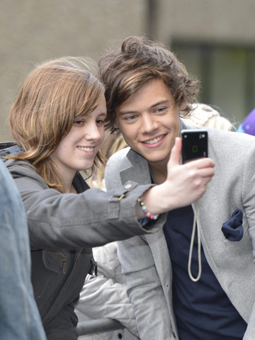 One Direction meet fans at ITV studios in London ahead of Daybreak interview