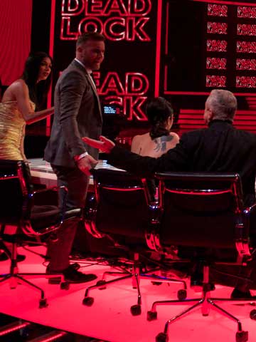 Oh, grow up Gary Barlow! Everyone knew Rylan Clark was going to make it through to next week's X Factor show 