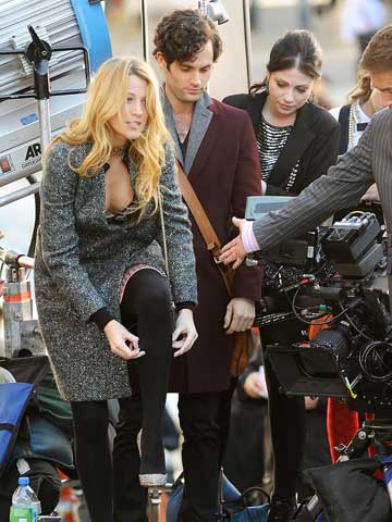Blake Lively, Penn Badgley and Michelle Trachtenberg | Celebrity Spy | Pictures | Photos | New | Celebrity News