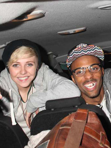 X Factor stars MK1 party with District 3 in London before being voted off the show 