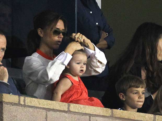 Victoria Beckham, Harper Beckham and Romeo Beckham | Football Match | Los Angeles | Pictures | Photos | new | Celebrity News 