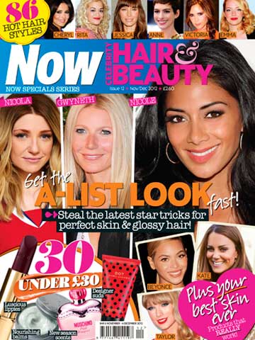 Grab your copy of Now Celebrity Hair & Beauty 