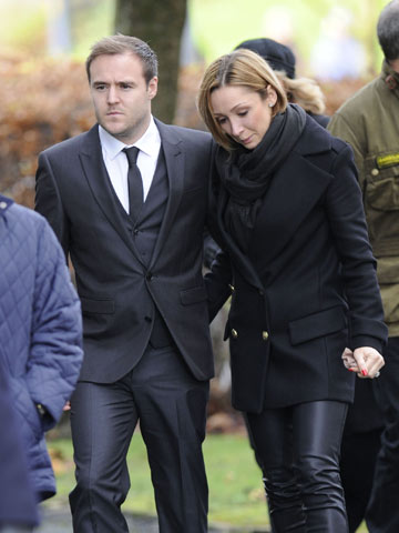 Alan Halsall and Lucy-Jo Hudson | Bill Tarmey's Funeral | Pictures | Photos | New | Celebrity News