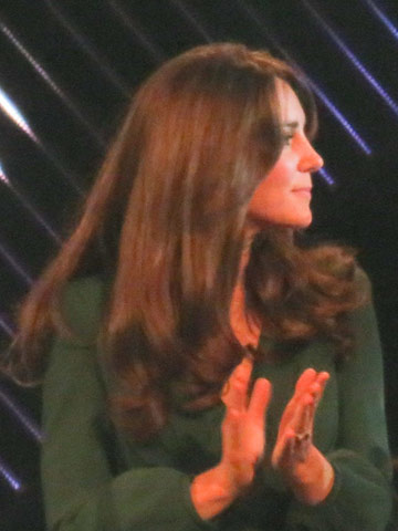 Kate Middleton's hair looks bloomin' gorgeous for her appearance with David Beckham