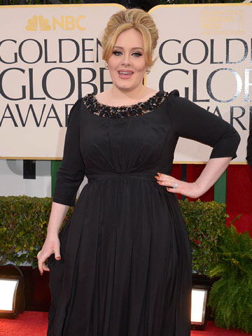 Adele reveals post-baby body at 70th Annual Golden Globes Adele reveals post-baby body at 70th Annual Golden Globes