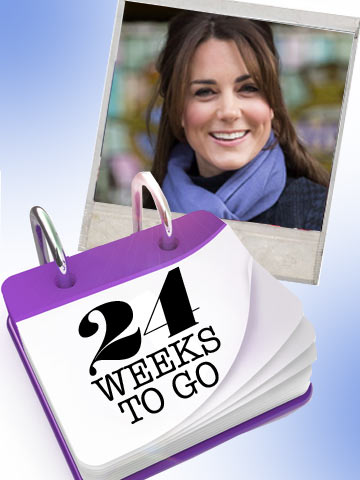 24 weeks to go! It's Kate Middleton and Prince William's Royal Bump Watch countdown