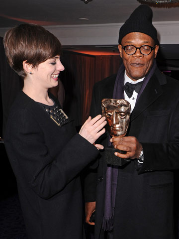Anne Hathaway and Jennifer Lawrence party after BAFTA Film Awards in London 