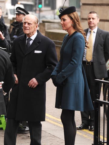 Baby on board: Pregnant Kate Middleton joins the Queen on London Underground