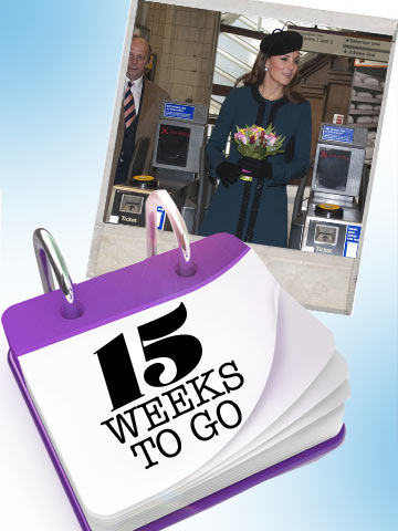 15 weeks to go! It's Kate Middleton and Prince William's Royal Bump Watch countdown
