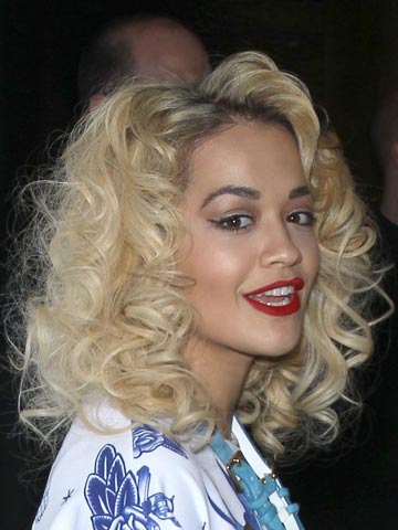 Rita Ora goes for a supersized curl for night out in Vegas