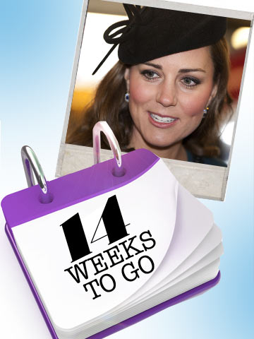 14 weeks to go! It's Kate Middleton and Prince William's Royal Bump Watch countdown
