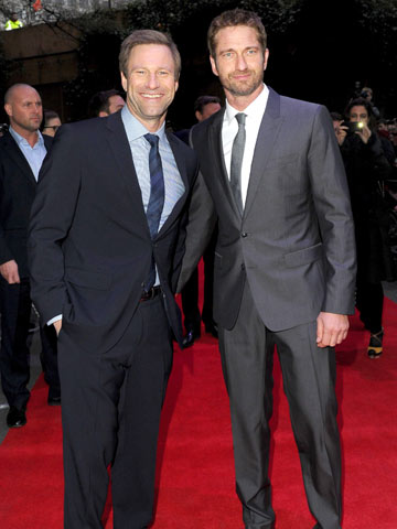 Aaron Eckhart and Gerard Butler | Olympus Has Fallen Premiere | Pictures | Photos | New | Celebrity News