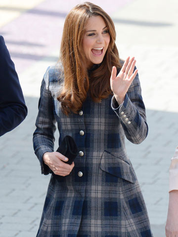 Kate Middleton reveals baby's due date in Glasgow but admits it's 'very difficult' to choose a name