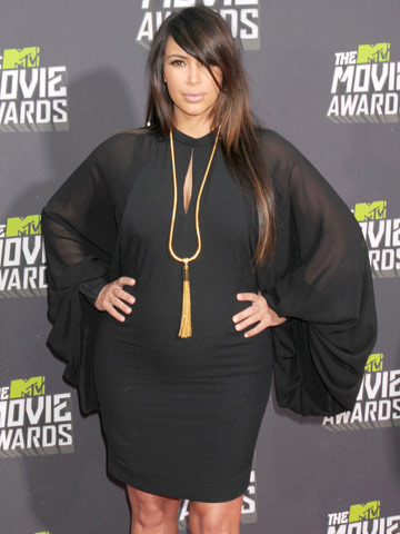 Pregnant Kim Kardashian leads style winners at MTV Movie Awards 2013
